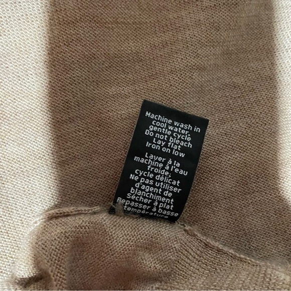 Attitude Mens 100 %Merino Wool Sweater XL 46-48 Washable Tan Pullover-VNeck - Picture 6 of 7